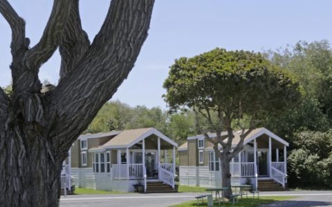 outside view of cottages at Pismo Sands RV Resort